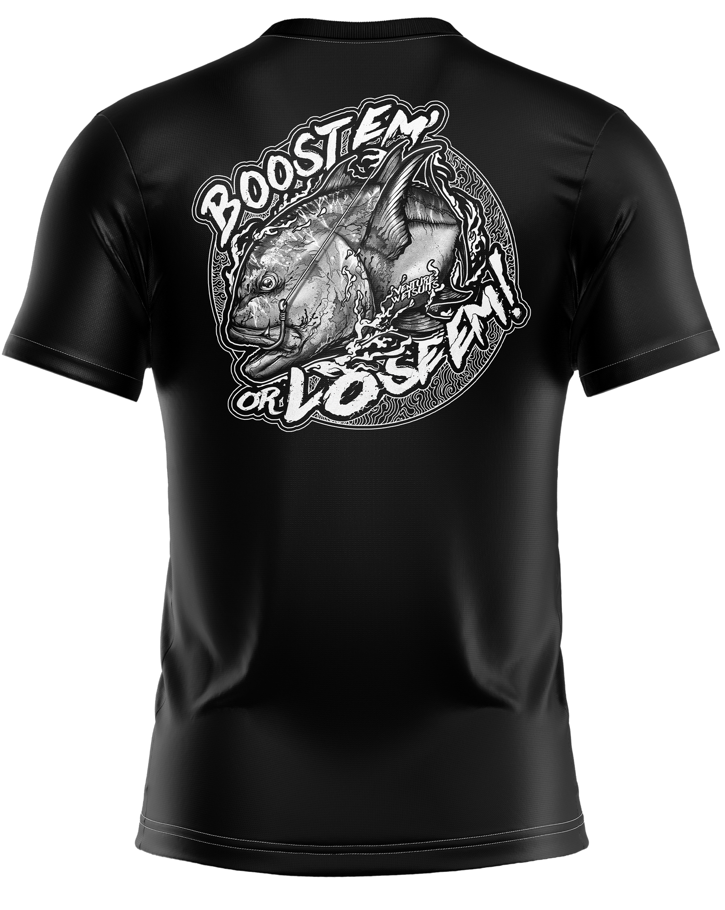 Boost Em Or Lose Em Bloody Grayscale Dri Fit T-Shirt (Adult/Keiki)