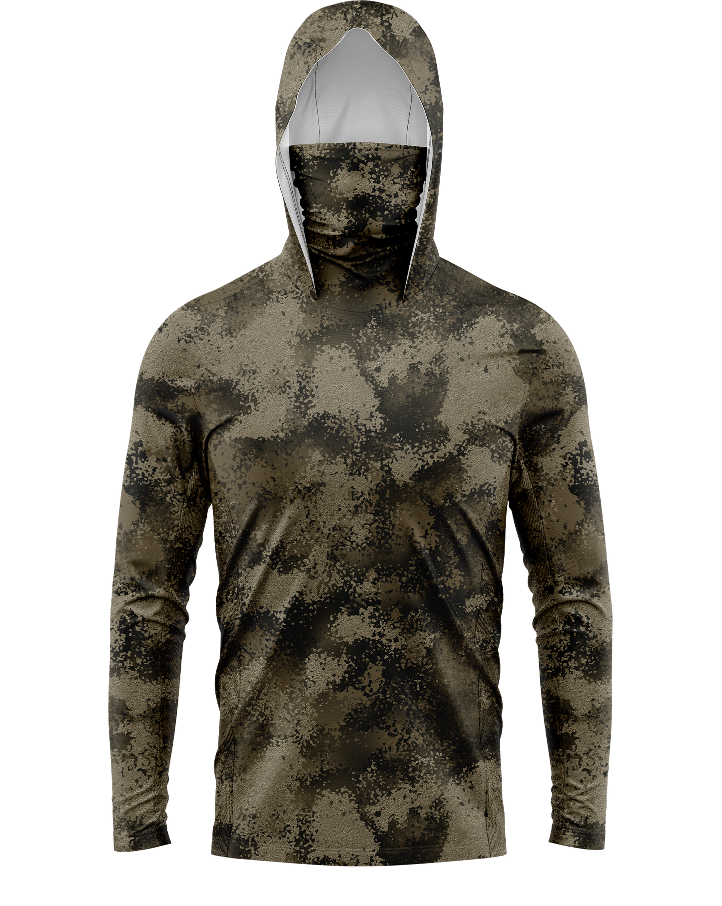 Strata Camo Face Buff Dri Fit Hoodie (Adult/Youth)