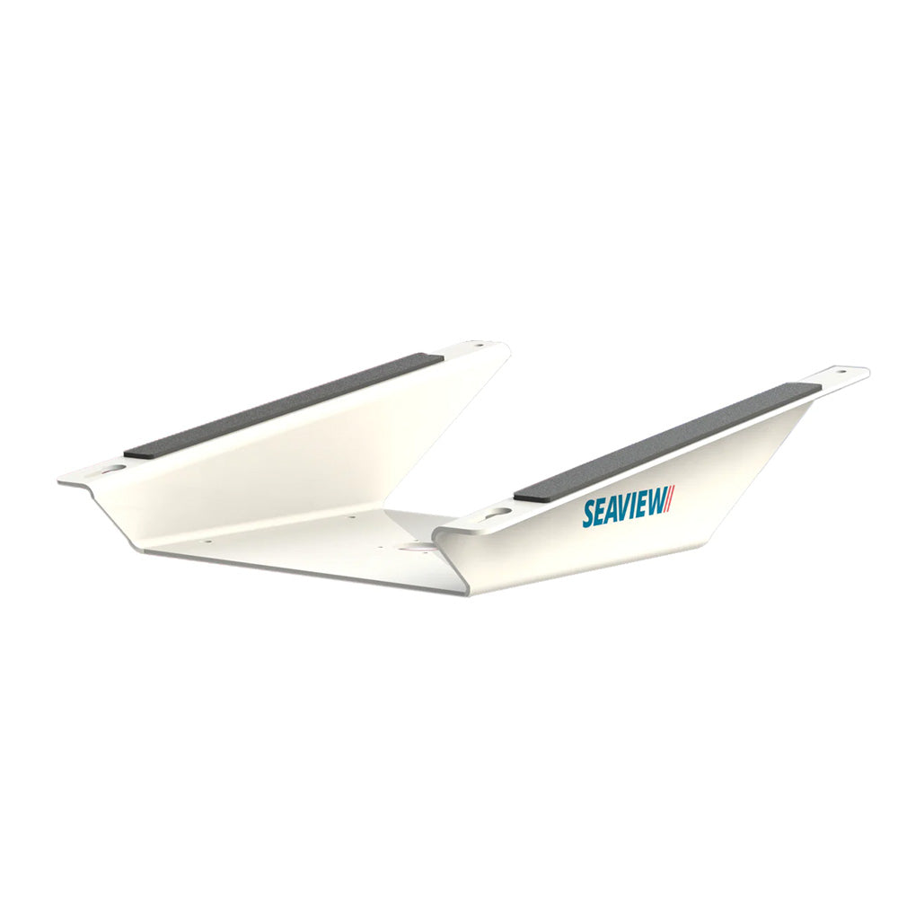 Seaview Aluminum 8° Wedge Base for Starlink Flat High-Performance Antenna - White | SendIt Sailing