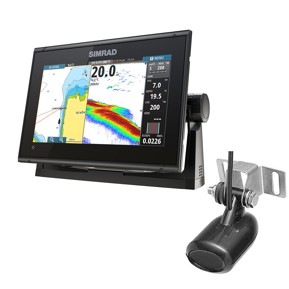 Simrad GO9 XSE Combo with Transom Mount Transducer 83/200 kHz