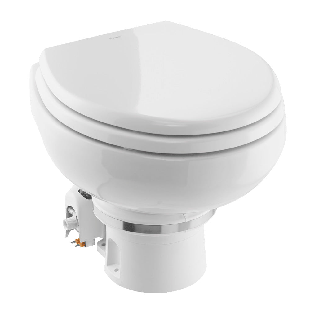Dometic MasterFlush MF 7120 - White - Electric Macerating Toilet with Orbit Base & Slow Close Seat - Freshwater - 12V