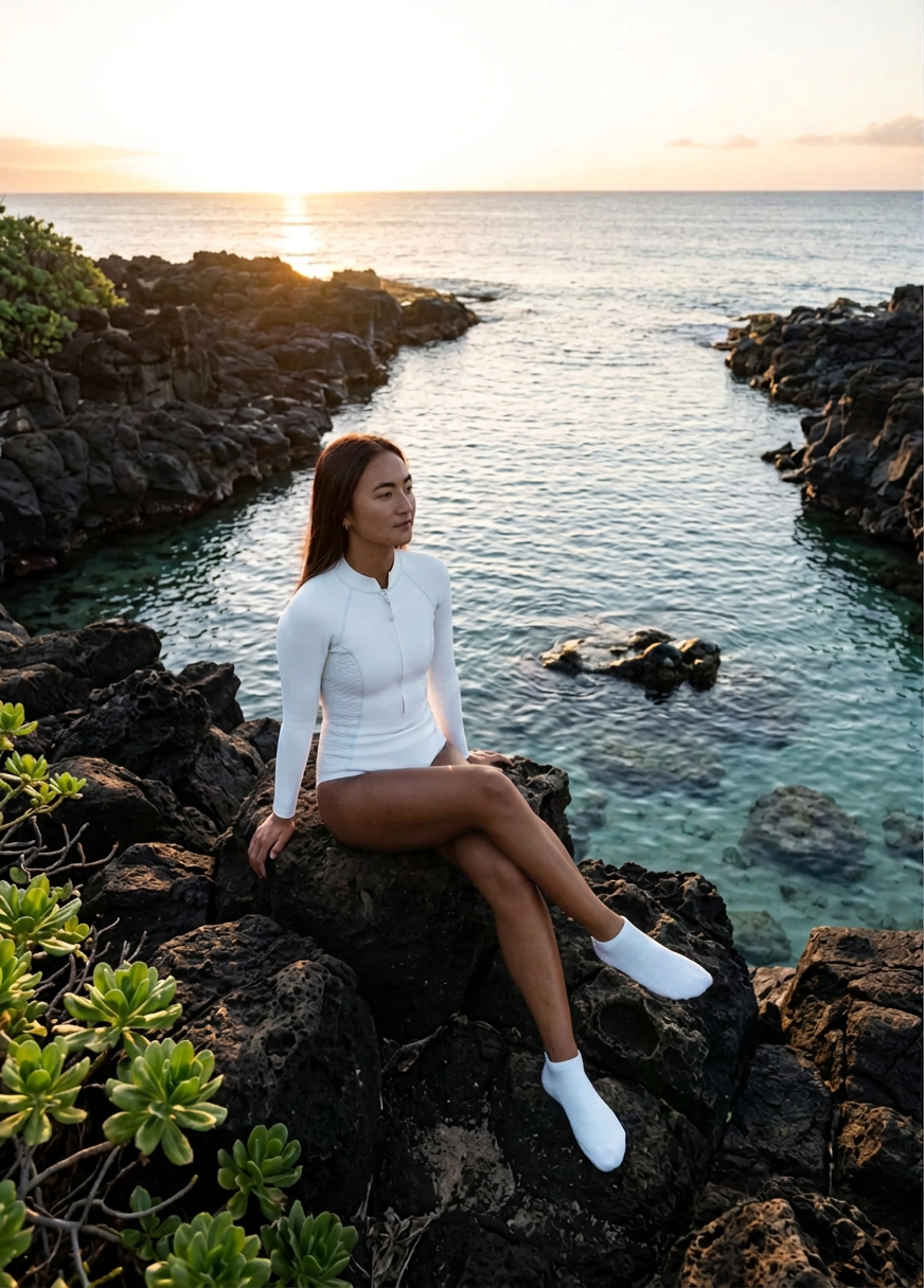 Women's White SiPrene Shorty