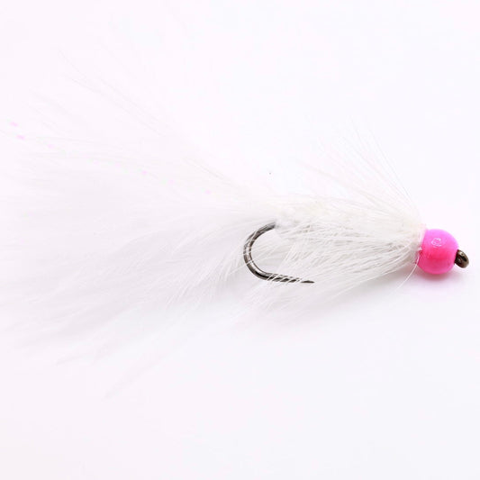 White Crystal Bugger Pink Head