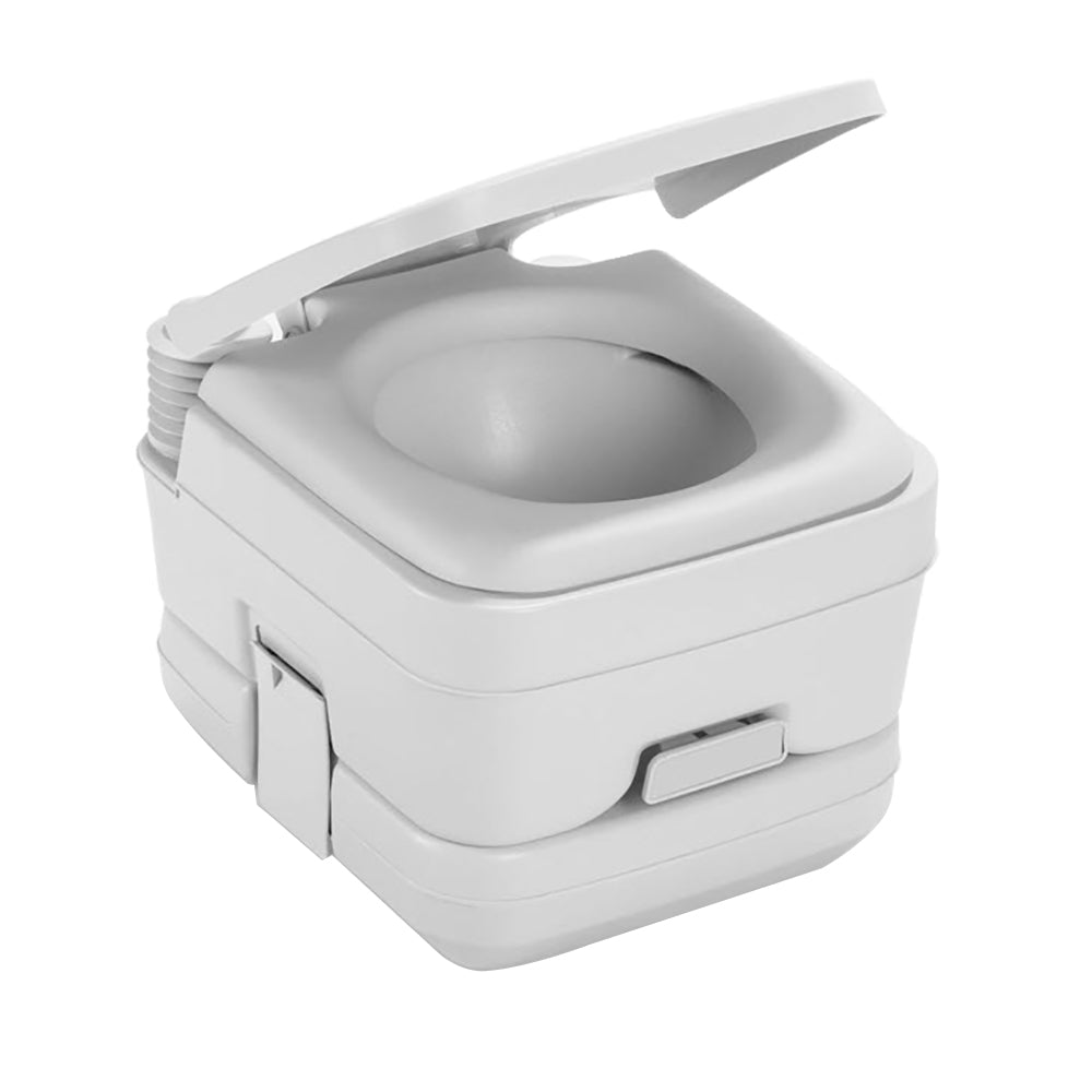 Dometic 964 MSD Portable Toilet with Mounting Brackets - 2.5 Gallon - Platinum
