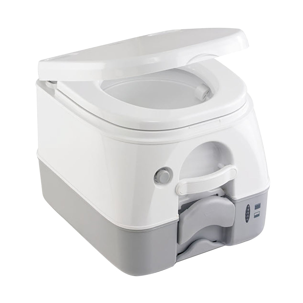 Dometic 974 MSD Portable Toilet with Mounting Brackets - 2.6 Gallon - Grey