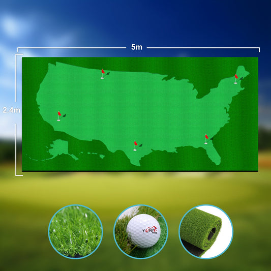 Golf Putting Green (16ft, Style US Map)