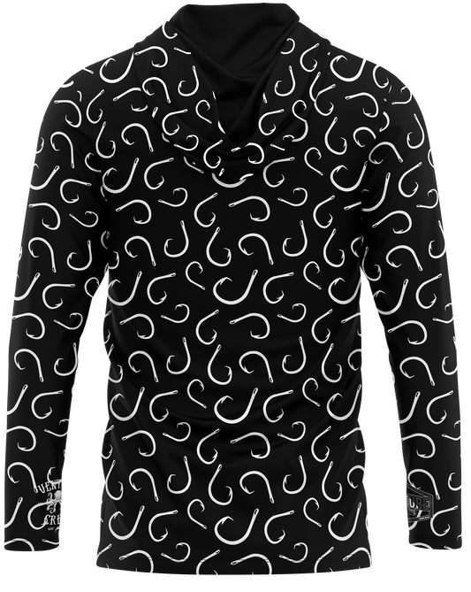 Hooked Black Dri Fit Hoodie (Adult/Keiki)