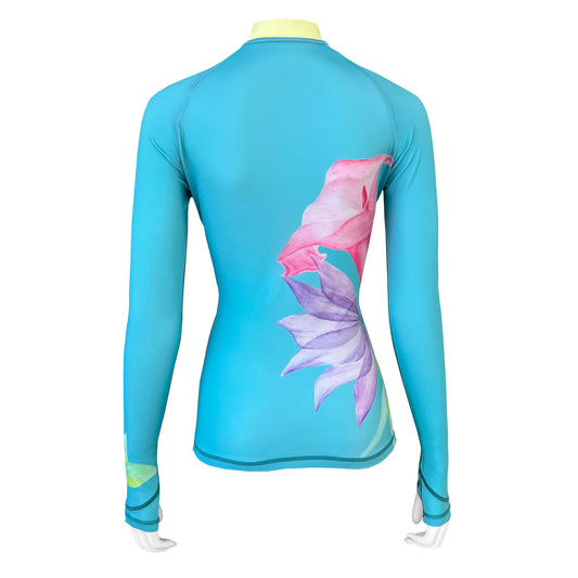 Long Sleeve Rash Guard for Women UPF 50+ | Art - Lotus