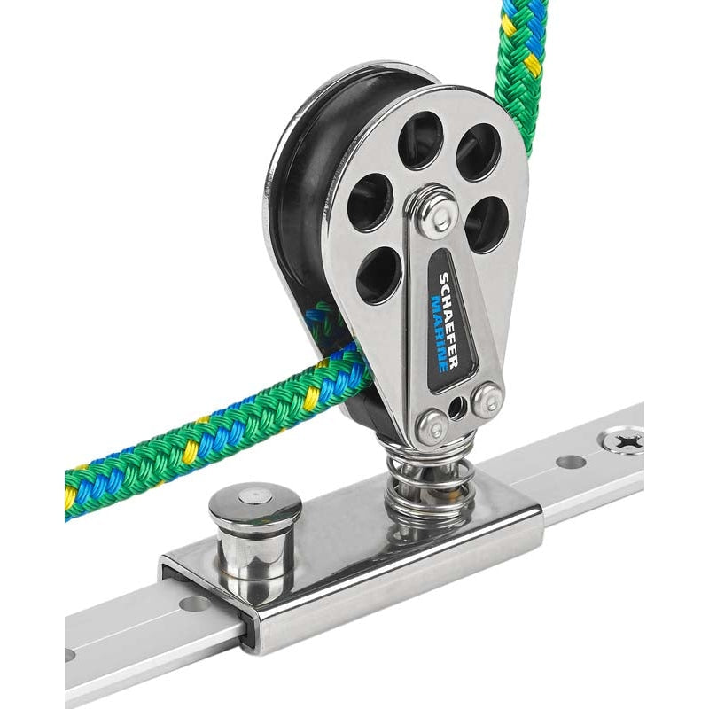 Schaefer Stand-up Spring Block Slide 1in Stainless | SendIt Sailing