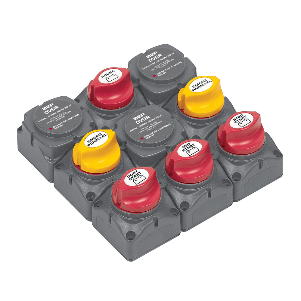 BEP Battery Distribution Cluster for Triple Outboard Engine with Four Battery Banks
