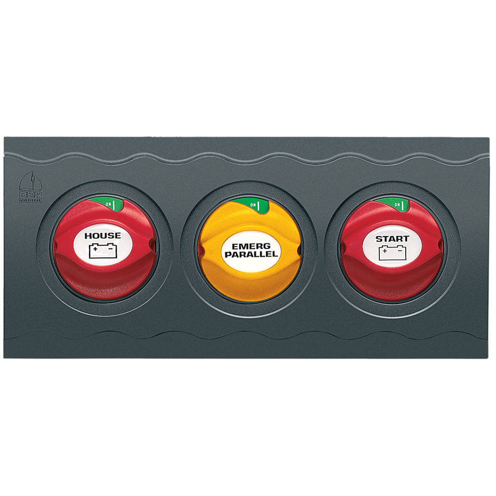 BEP Contour Connect 3 Battery Switch Panel with 3 Disconnects