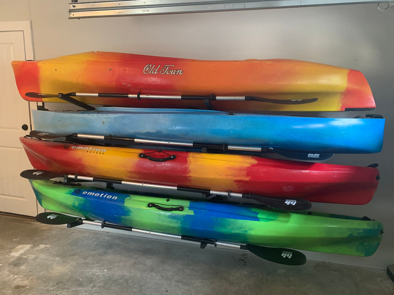 Indoor Wall Rack | 46 Inch Adjustable Height | Kayak & SUP