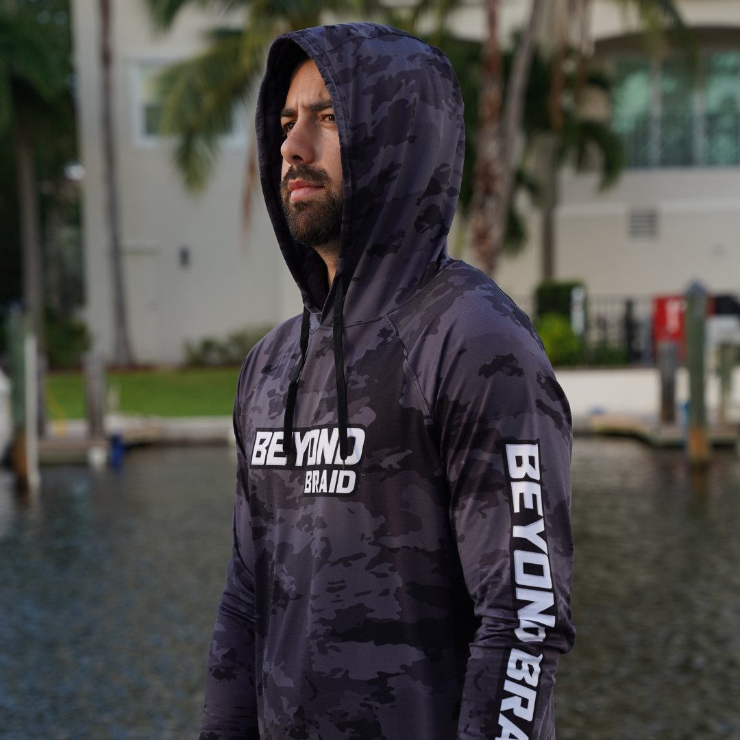 Long Sleeve Hooded Performance Fishing Shirt