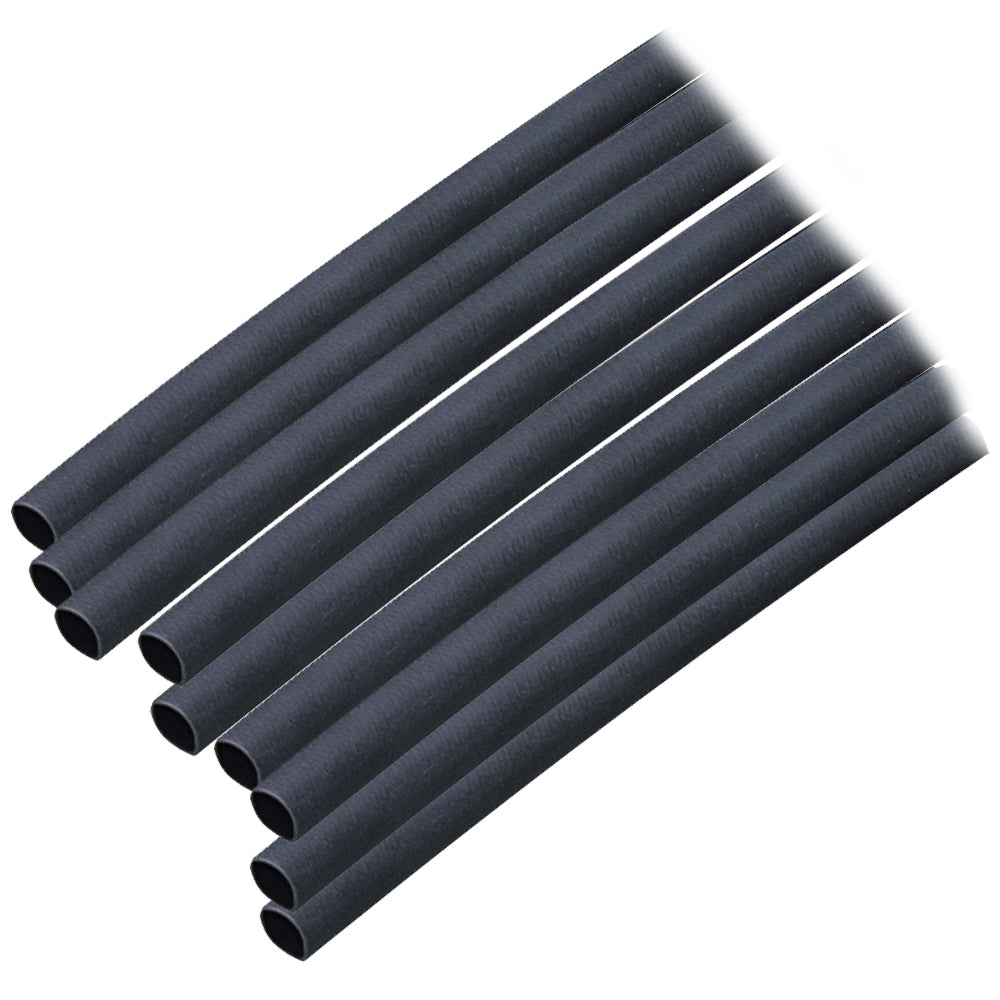 Ancor Adhesive Lined Heat Shrink Tubing (ALT) - 3/16in x 6in - 10-Pack - Black