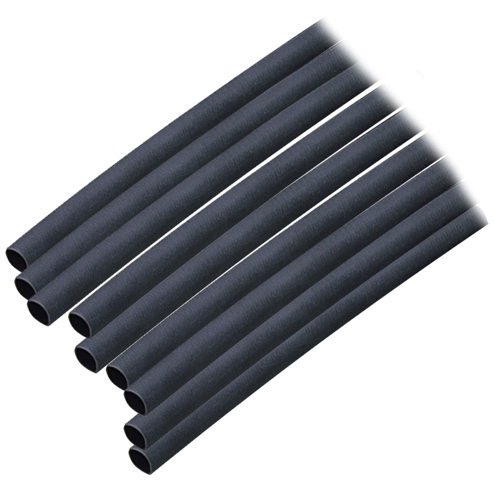 Ancor Adhesive Lined Heat Shrink Tubing (ALT) - 3/16in x 12in - 10-Pack - Black