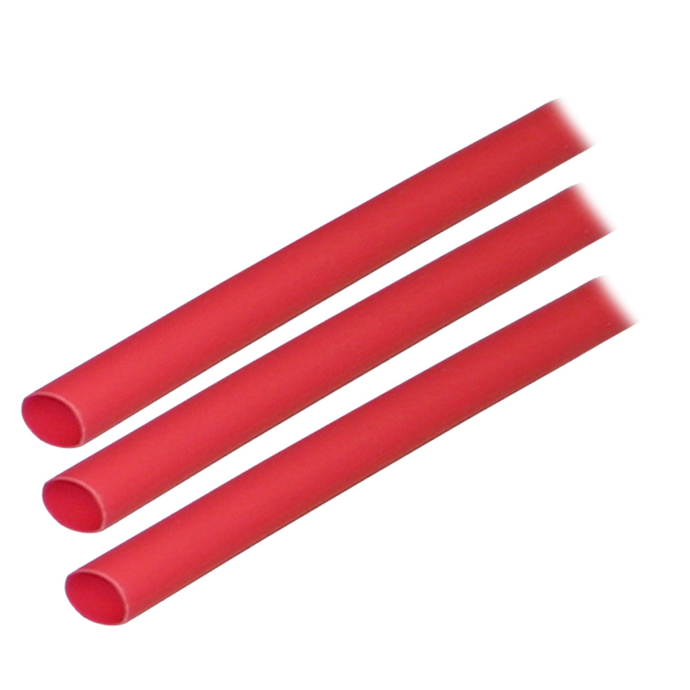 Ancor Adhesive Lined Heat Shrink Tubing (ALT) - 1/4in x 3in - 3-Pack - Red