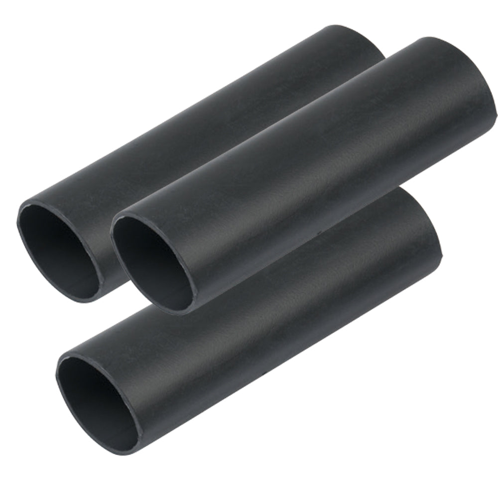Ancor Heavy Wall Heat Shrink Tubing - 3/4in x 6in - 3-Pack - Black