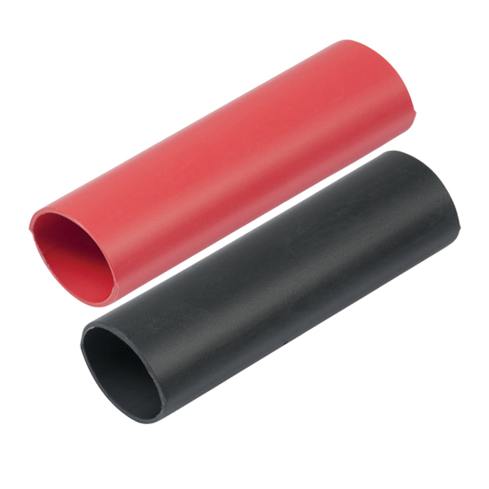 Ancor Heavy Wall Heat Shrink Tubing - 3/4in x 3in - 2-Pack - Black/Red