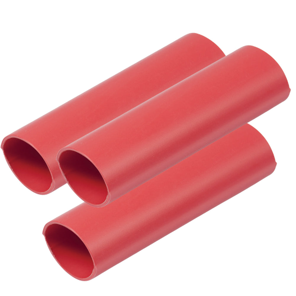 Ancor Heavy Wall Heat Shrink Tubing - 3/4in x 6in - 3-Pack - Red