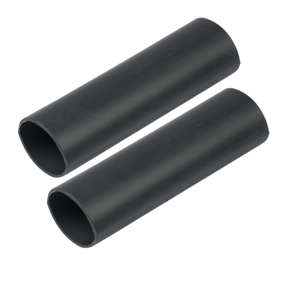 Ancor Heavy Wall Heat Shrink Tubing - 1in x 12in - 2-Pack - Black