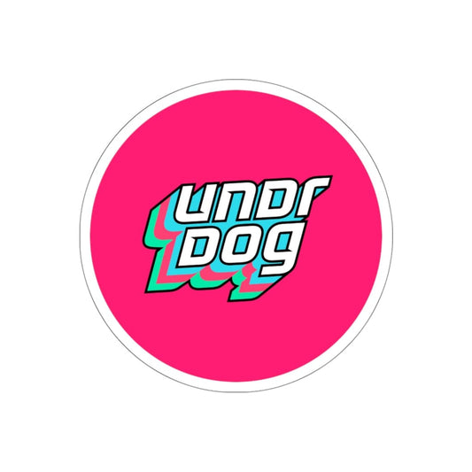 Undrdog Round Die-Cut Sticker