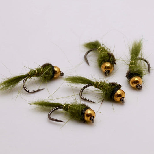 Olive Gold Ribbed Hare's Ear
