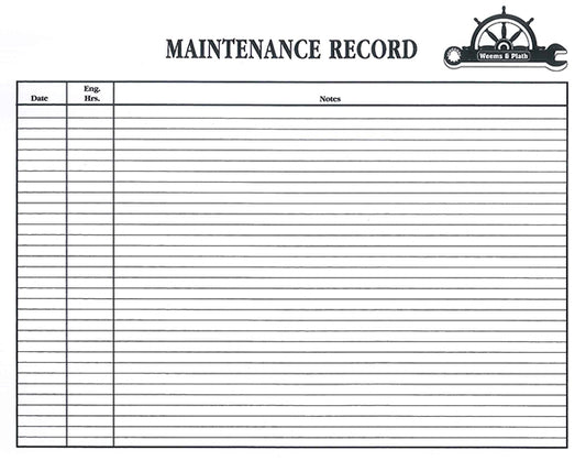 Weems & Plath The Maintenance Log | SendIt Sailing