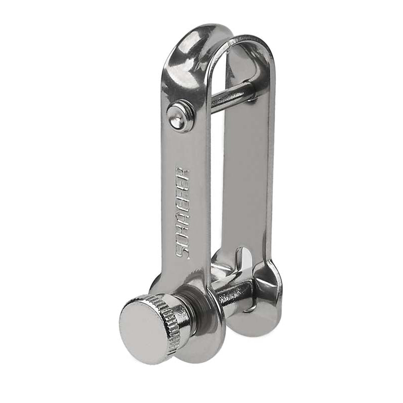 Schaefer Halyard Shackle, Long Retainer, 1/4in (6mm) Pin | SendIt Sailing