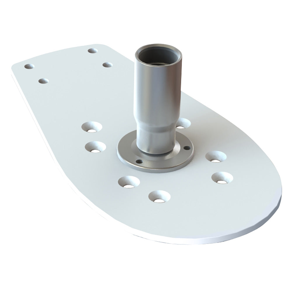 Seaview Starlink Modular Top Plate with Starlink Stainless Steel 1in-14 Threaded Adapter & Stainless Steel Base | SendIt Sailing