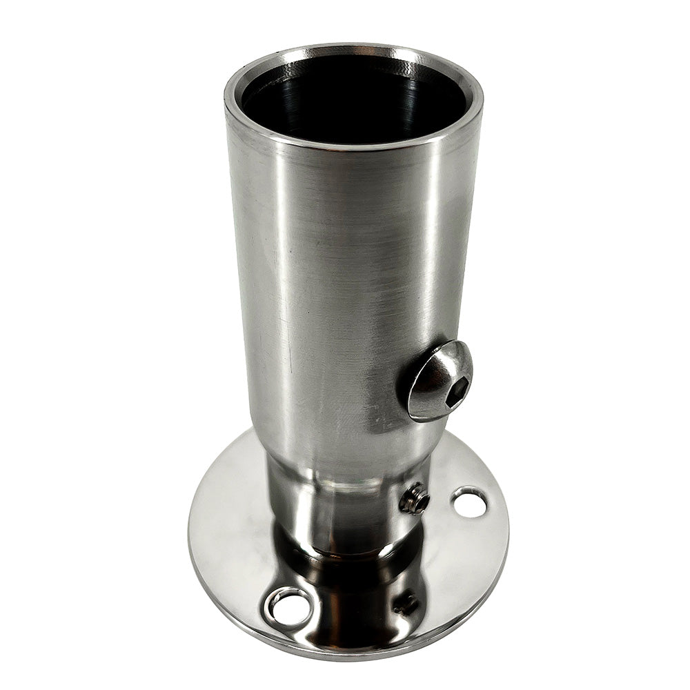 Seaview Starlink Stainless Steel 1in-14 Threaded Adapter & Stainless Steel Fixed Base | SendIt Sailing