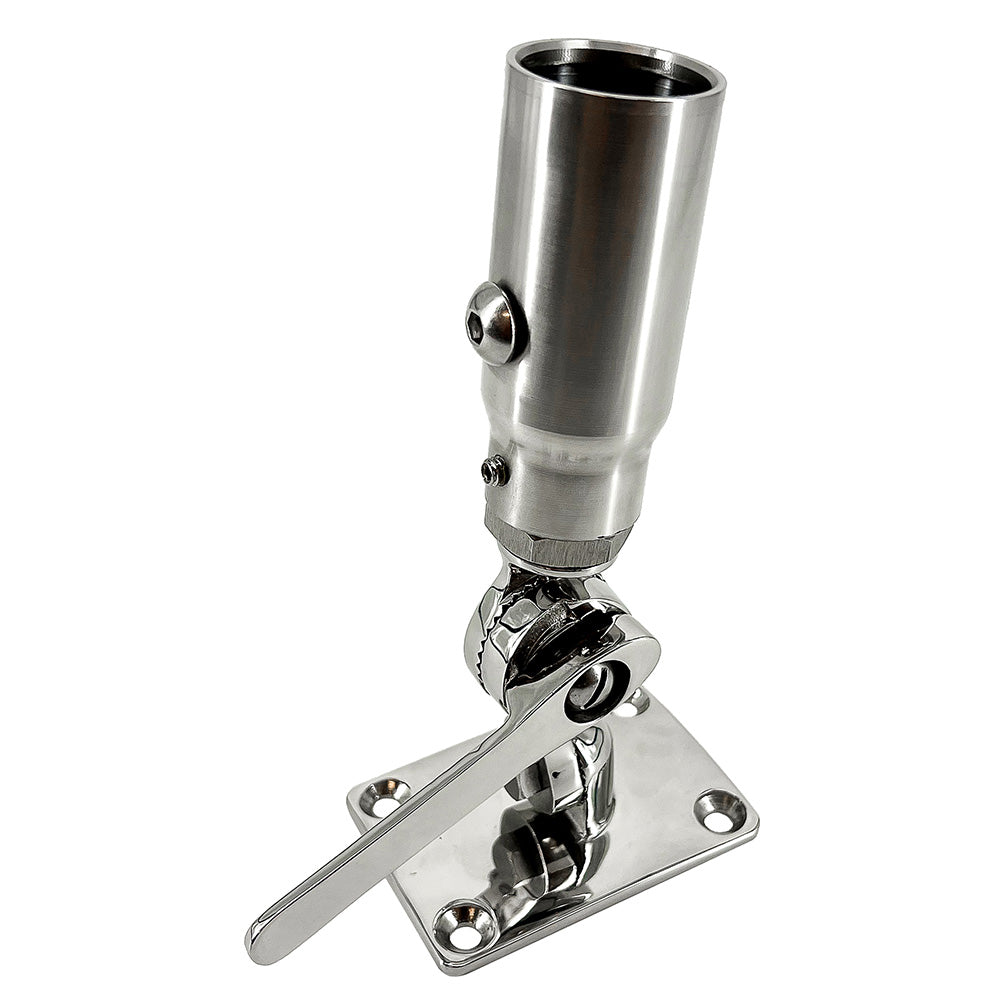 Seaview Starlink Stainless Steel 1in-14 Threaded Adapter & Stainless Steel Ratchet Base | SendIt Sailing