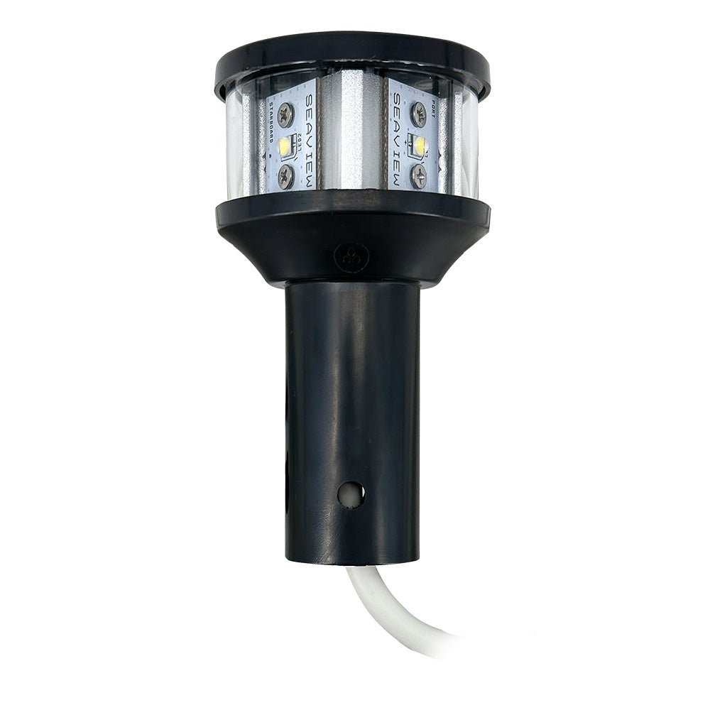 Seaview Round LED Combo Masthead - Black - All Round Light Bar Top | SendIt Sailing