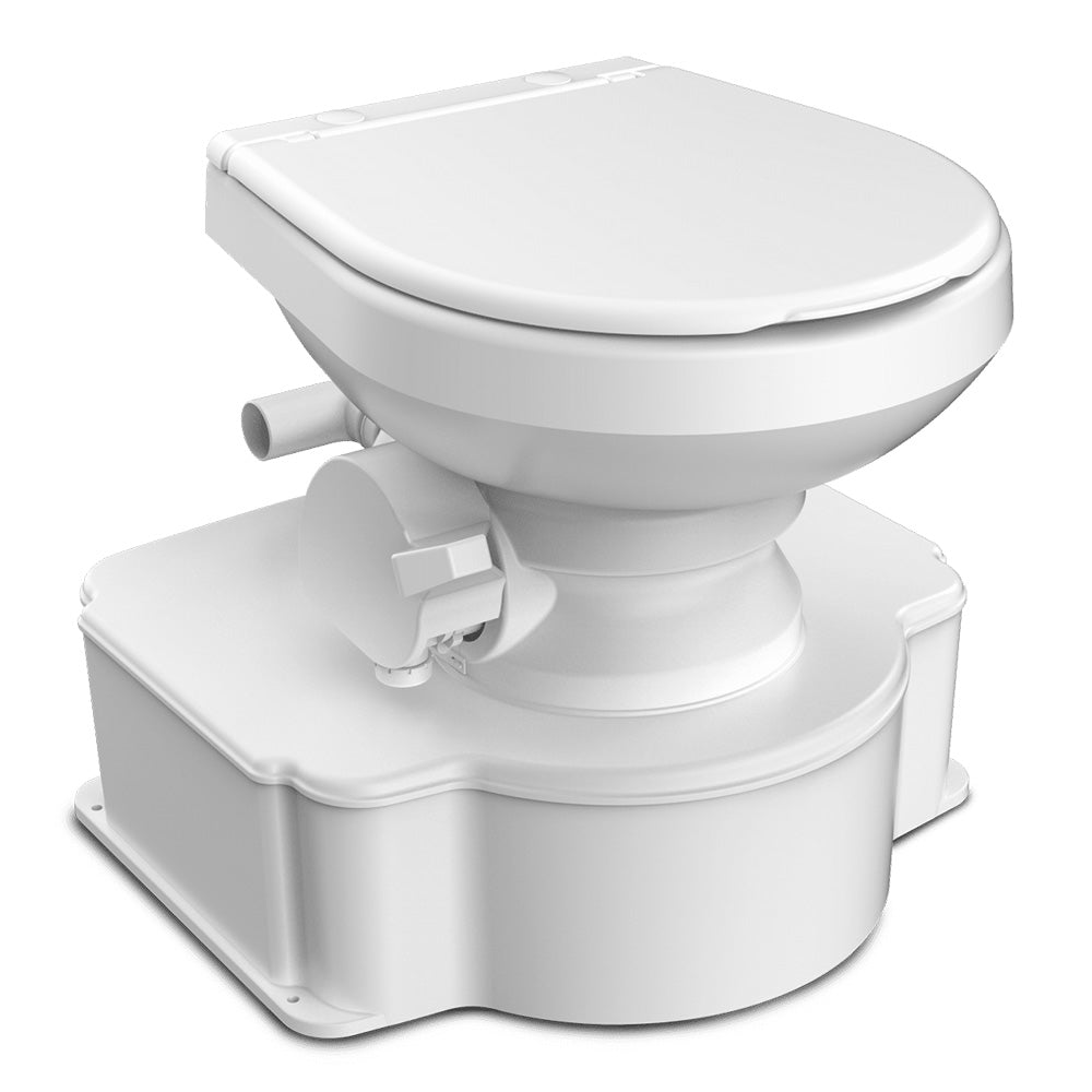 Dometic White M65 Marine Gravity Toilet - Standard Seat Size with Foot Pedal