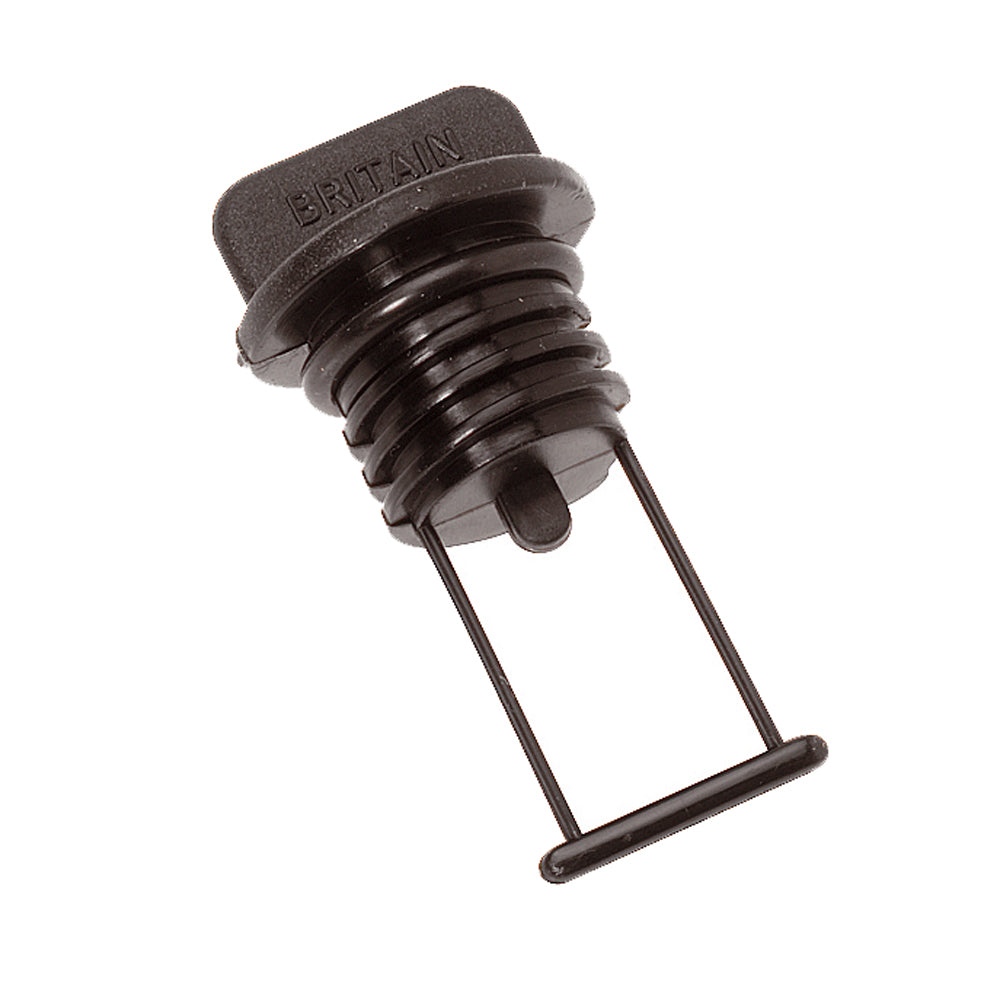 Barton Marine Drain Plug - Black 15mm (19/32in)