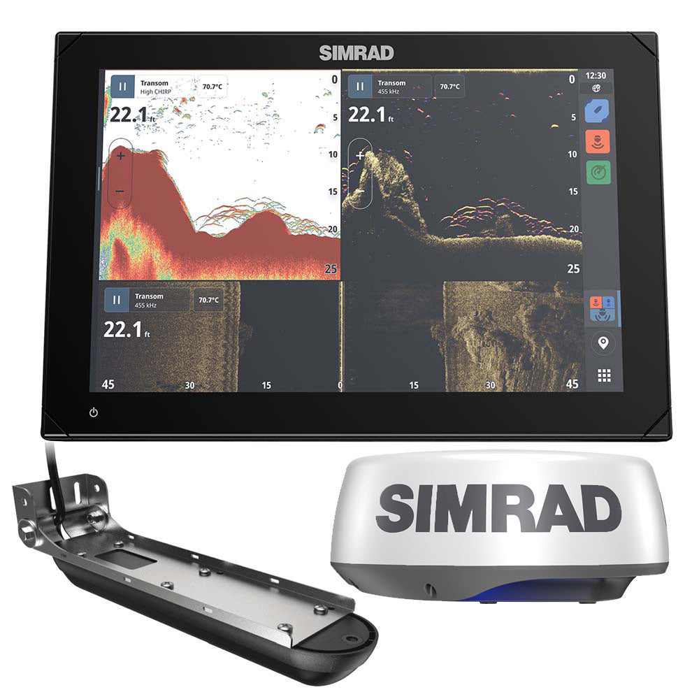 Simrad NSX 3012 Radar Bundle - HALO20+ Radar Dome & Active Imaging 3-in-1 Transducer