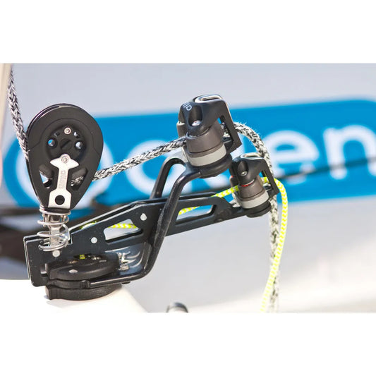 Allen Mainsheet Jammer Dual Arm Swivel Sma & Med Cleat And Block