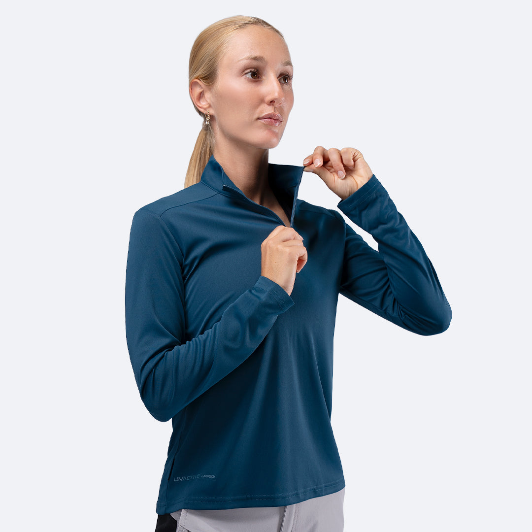 Zhik UVActive 1/4 Zip Long Sleeve Womens Top