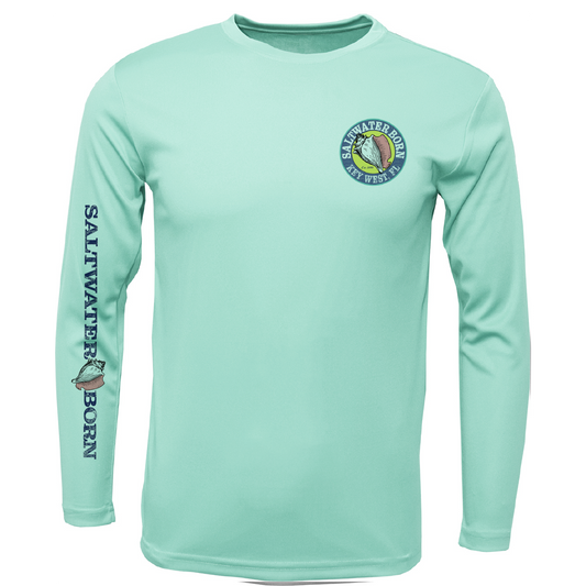 Key West, FL Action Mahi Long Sleeve UPF 50+ Dry-Fit Shirt