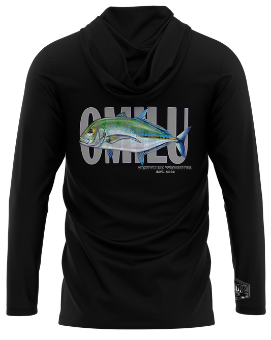 Omilu Black Dri Fit Hoodie (Adult/Keiki)
