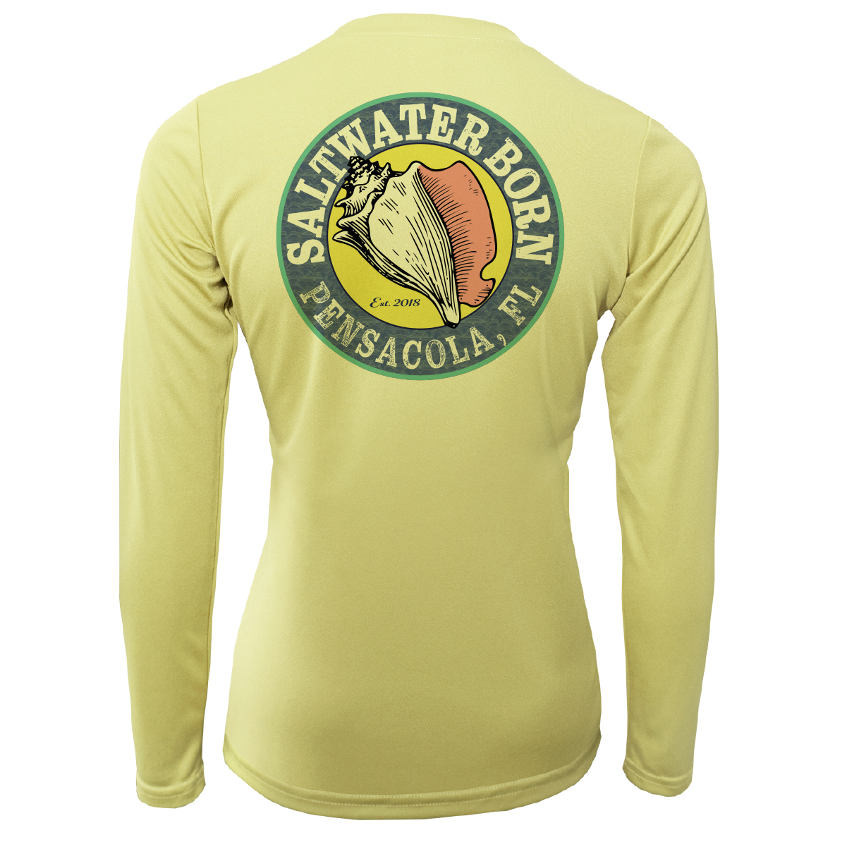 Pensacola, FL "Saltwater Hair Don't Care" Long Sleeve UPF 50+ Dry-Fit Shirt