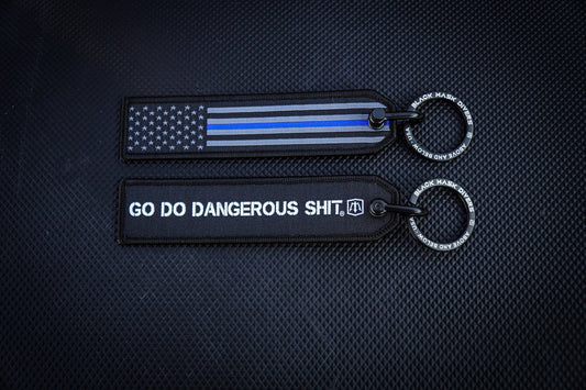 Thin Blue Line Key Chain