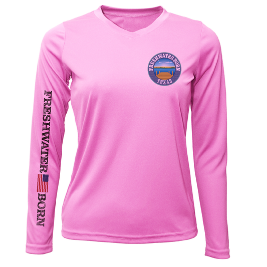 Texas Freshwater Born "All For Rum and Rum For All" Women's Long Sleeve UPF 50+ Dry-Fit Shirt