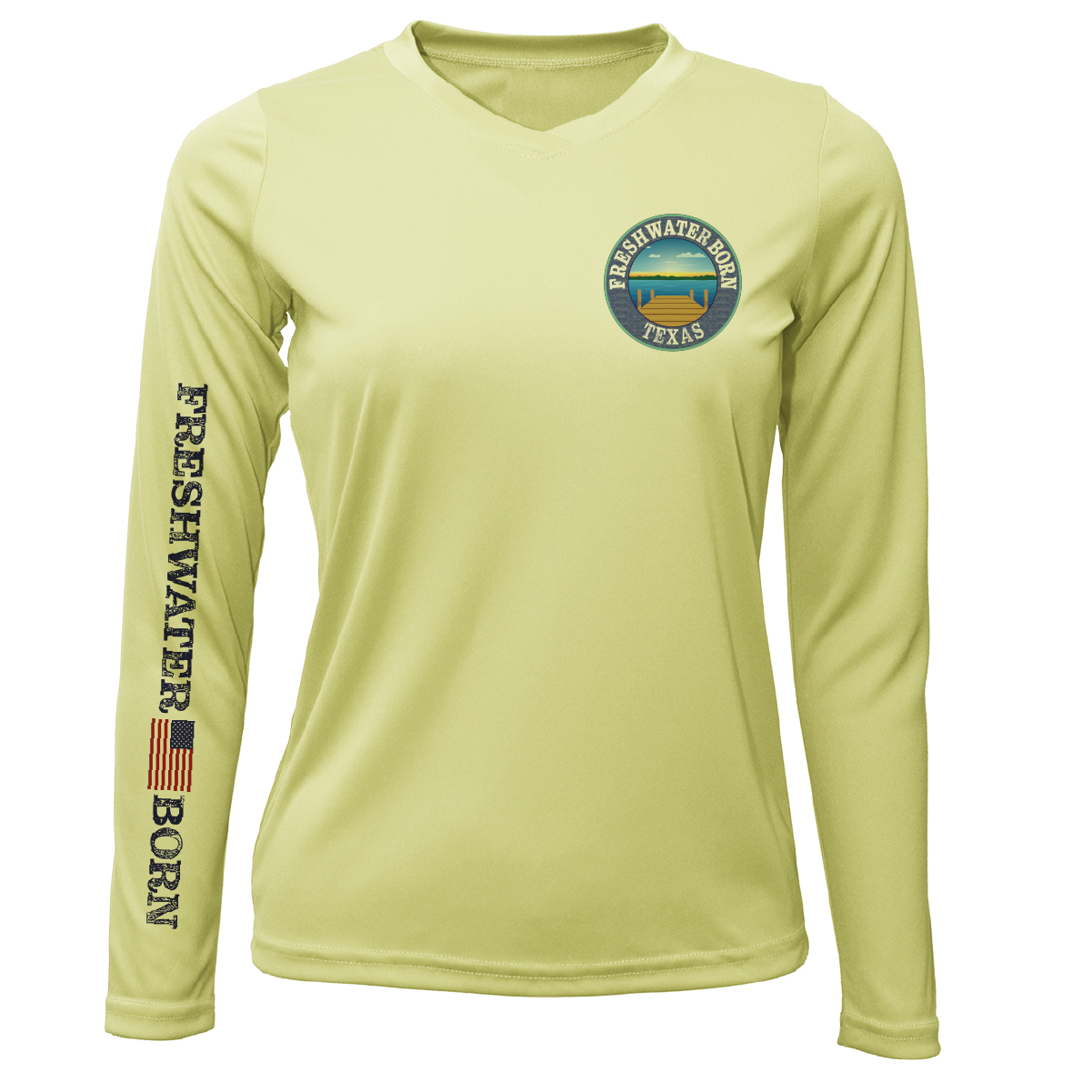 Texas Freshwater Born Kraken Women's Long Sleeve UPF 50+ Dry-Fit Shirt