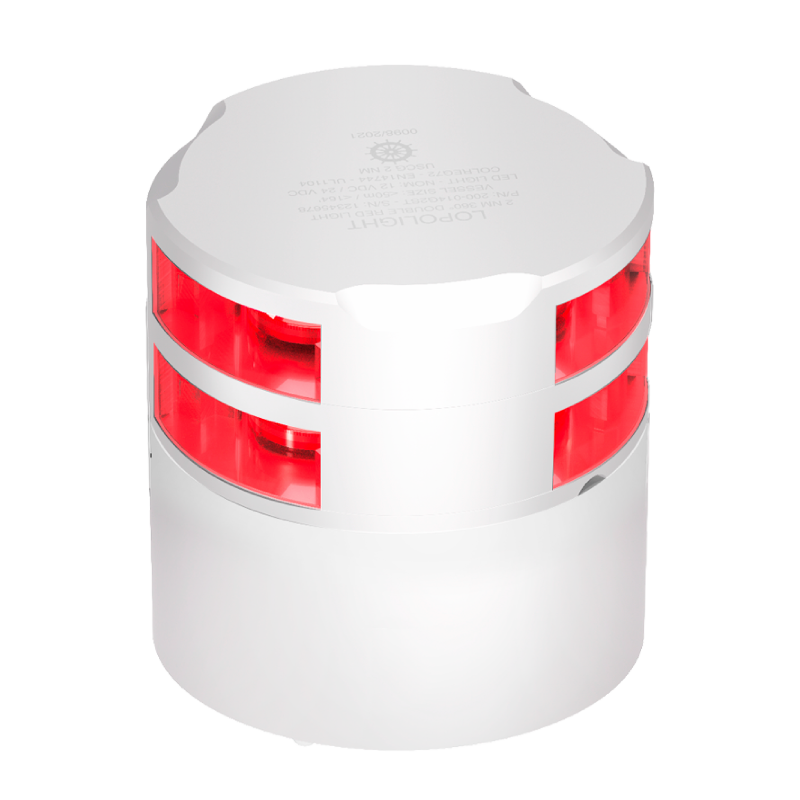 Lopolight 2nm 360 Degree Red Double White Ceramic Coated | SendIt Sailing