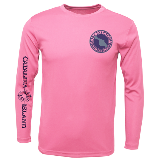 Catalina Island, CA Kraken Girl's Long Sleeve UPF 50+ Dry-Fit Shirt