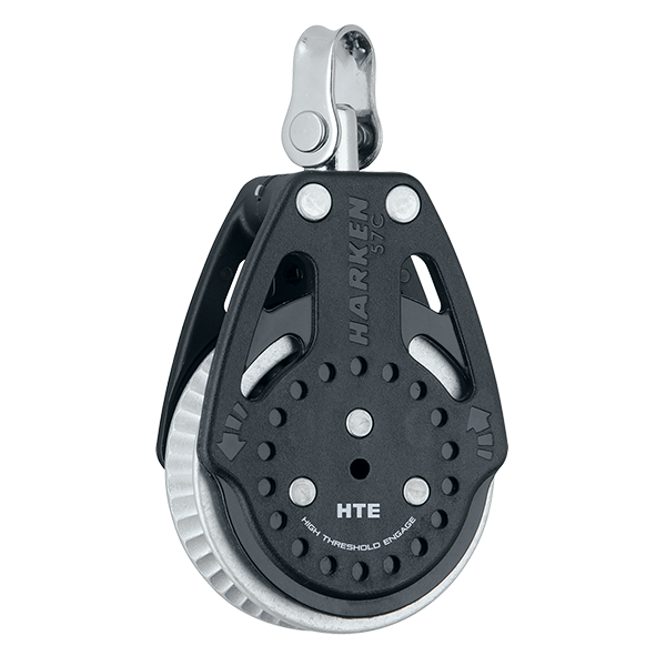 Harken 57mm RatchamaticHTE Block Swivel, 2x Grip | SendIt Sailing