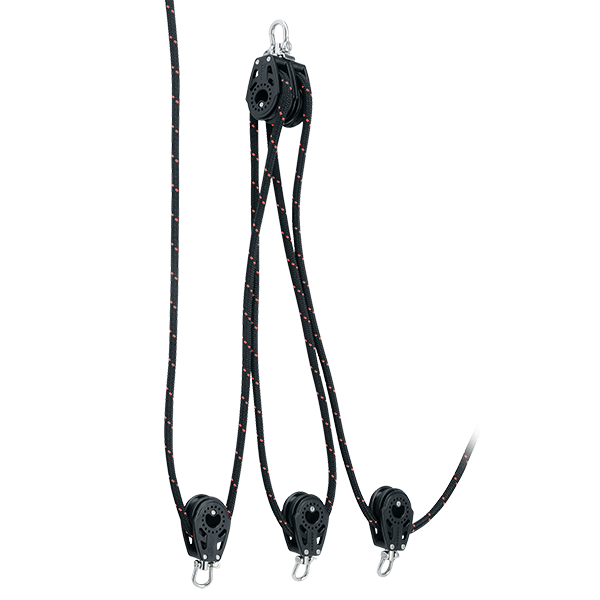 Harken VM Purchase System-4:1 Simple Brin 57mm Carbone - Neuf
