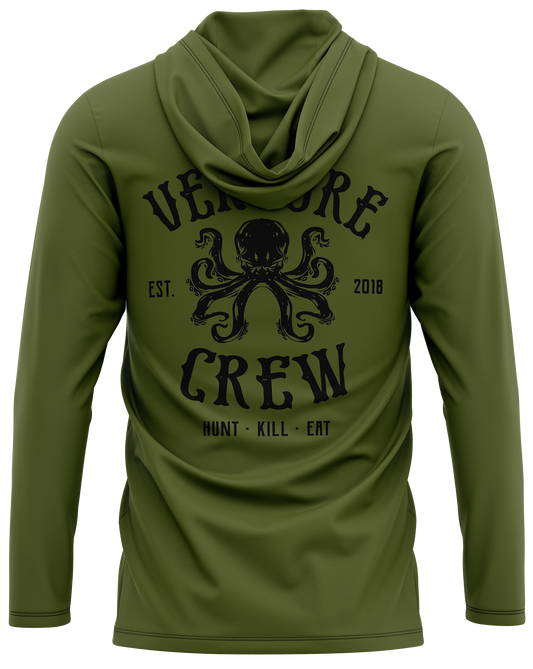 Venture Crew Dri Fit Hoodie Military Green (Adult/Keiki)