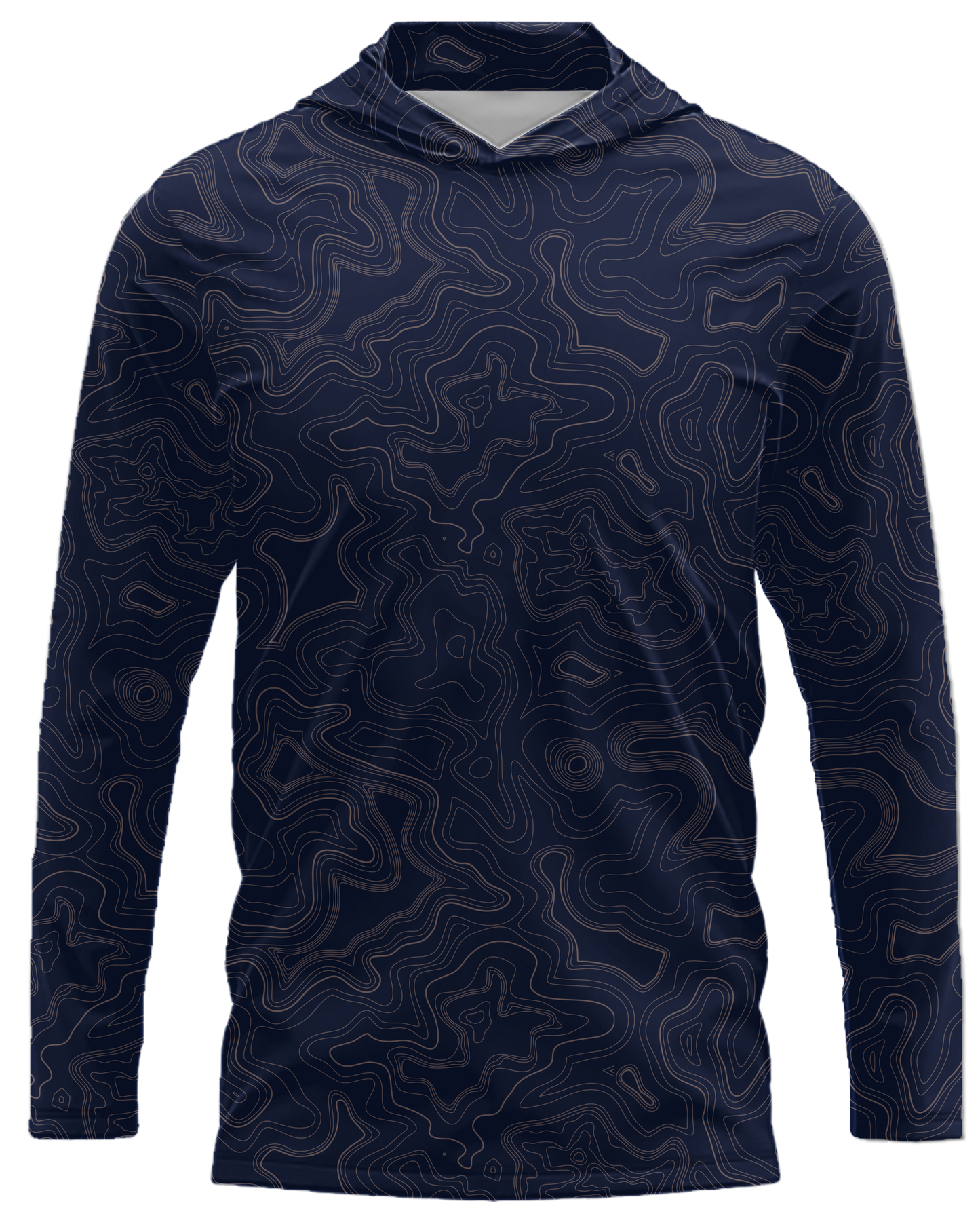 Topo Deep Blue Dri Fit Hoodie (Adult/Keiki)