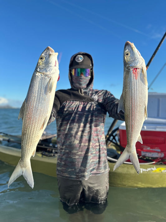 Pelagic Green Camo Face Buff Dri Fit Hoodie (Adult/Youth)